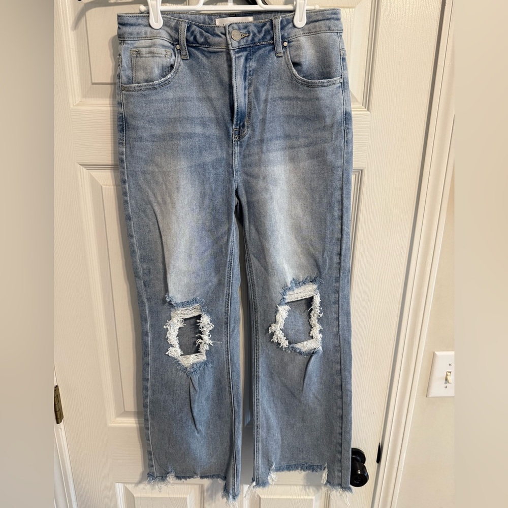RISEN Classic Light Blue Straight Leg Jeans
